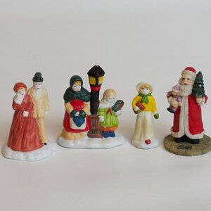 Delightful Victorian Christmas Figurine LOT of 4